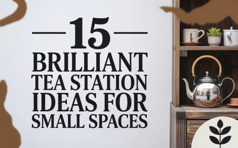 15 Brilliant Tea Station Ideas for Small Spaces