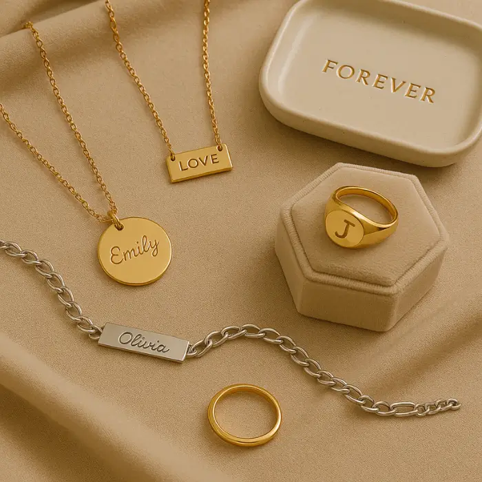 Personalised and sentimental birthday gift ideas with custom jewellery.