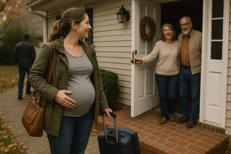 AITA for Protecting My Baby Instead of Staying Close to My Husband?