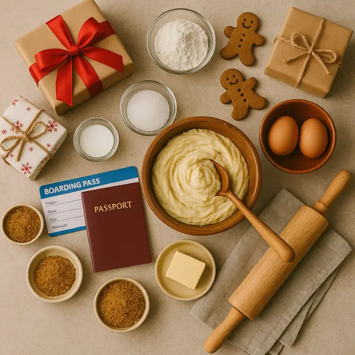 Kitchen and foodie Christmas gift ideas, including baking sets.