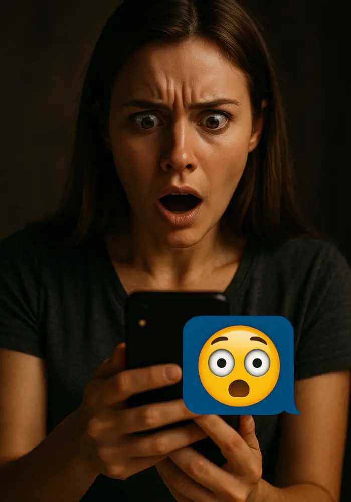 smartphone screen showing a text:
