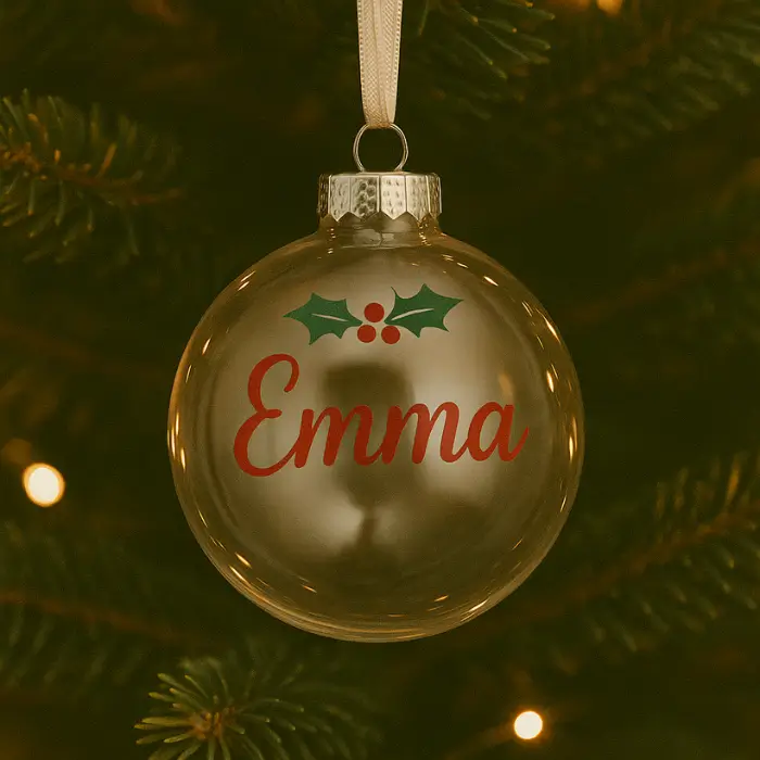 Custom holiday ornament Christmas gift for coworkers.