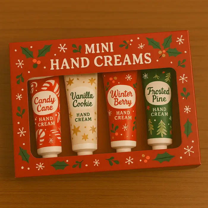 Hand cream Christmas gift set for coworkers.