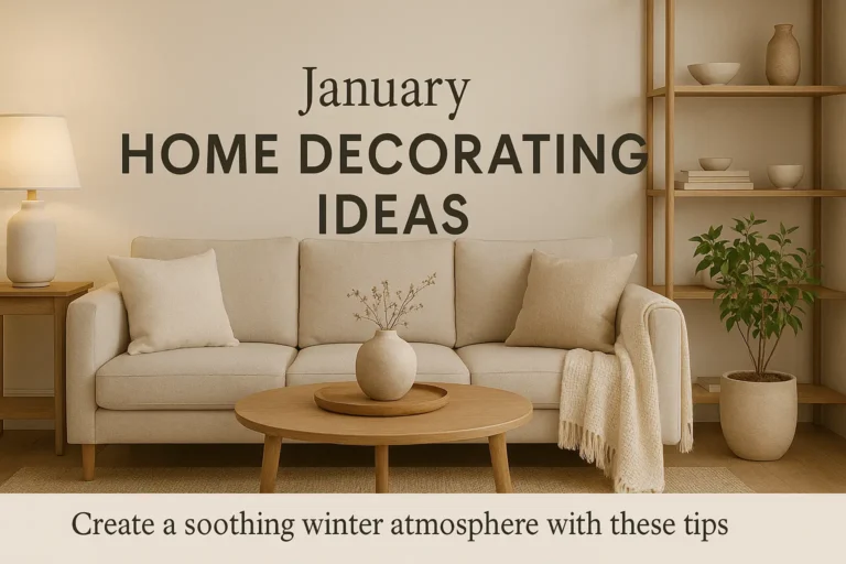 January Home Decorating Ideas for a Fresh, Cozy New Year
