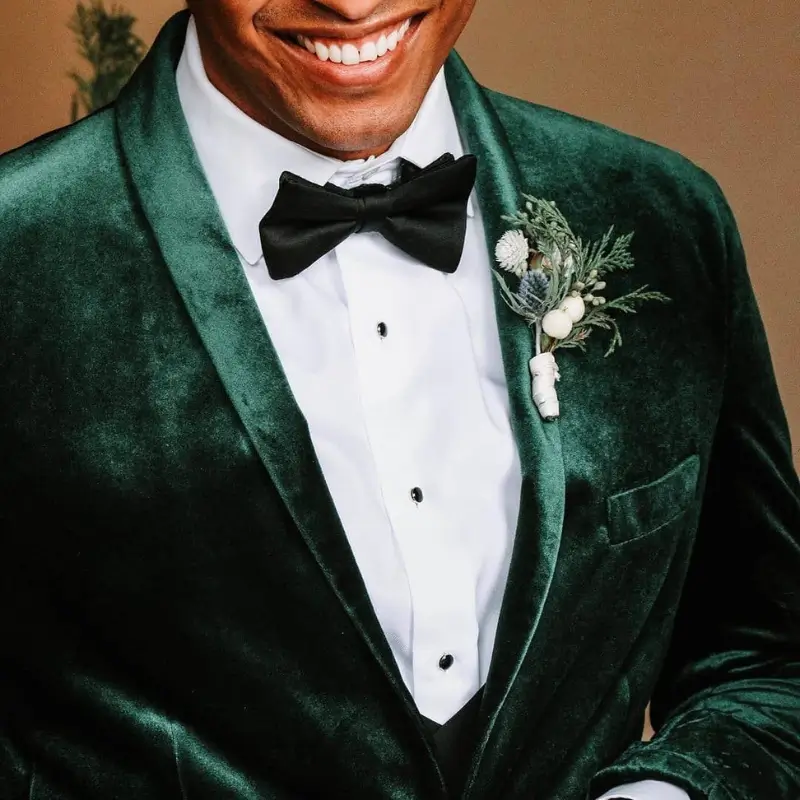 Elevate Groom Style with Winter Textures