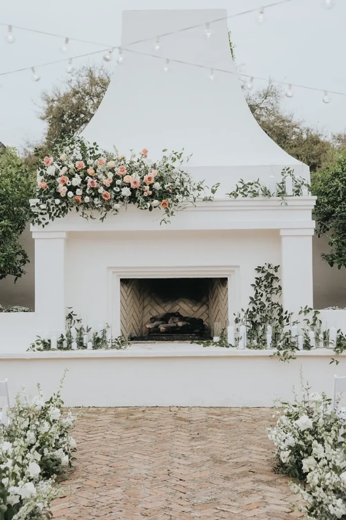 Fireplace Photo Moment (Real or Styled)