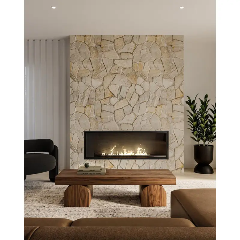 Lime Plaster Fireplace – Organic and Earthy