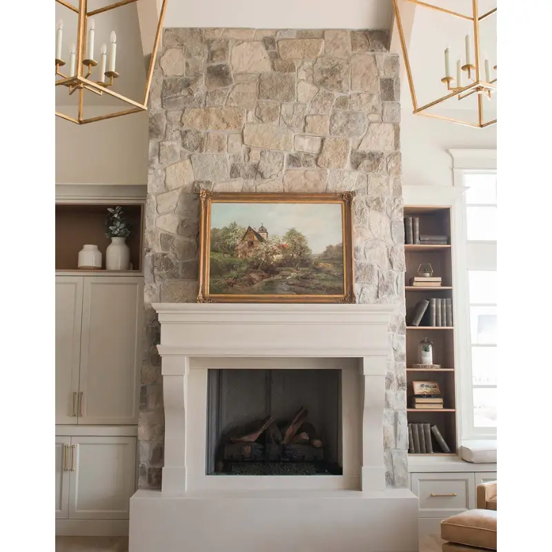 Plaster and Stone Combination – Modern Rustic Balance