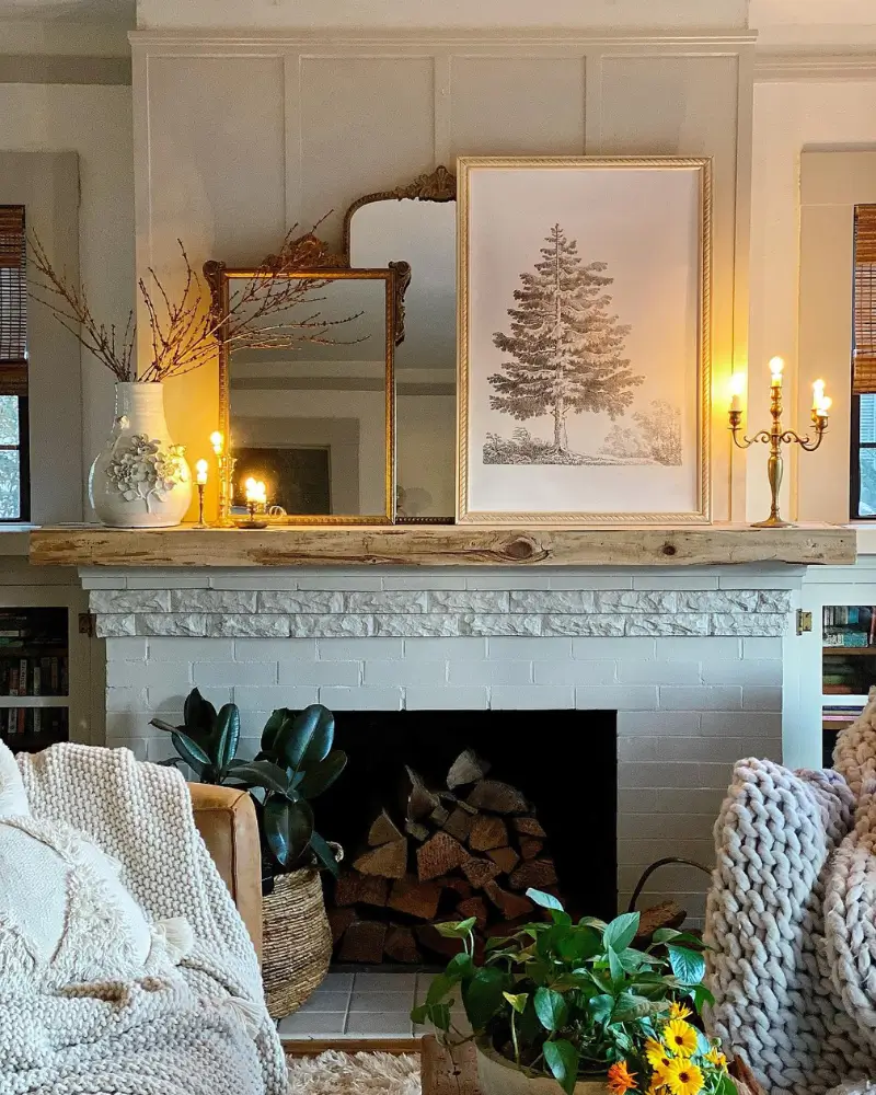 Style a Minimal Winter Mantel Without Holiday Decor