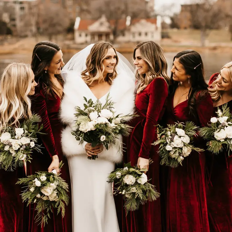 Wear a Faux Fur Wrap for Warmth and Portraits.