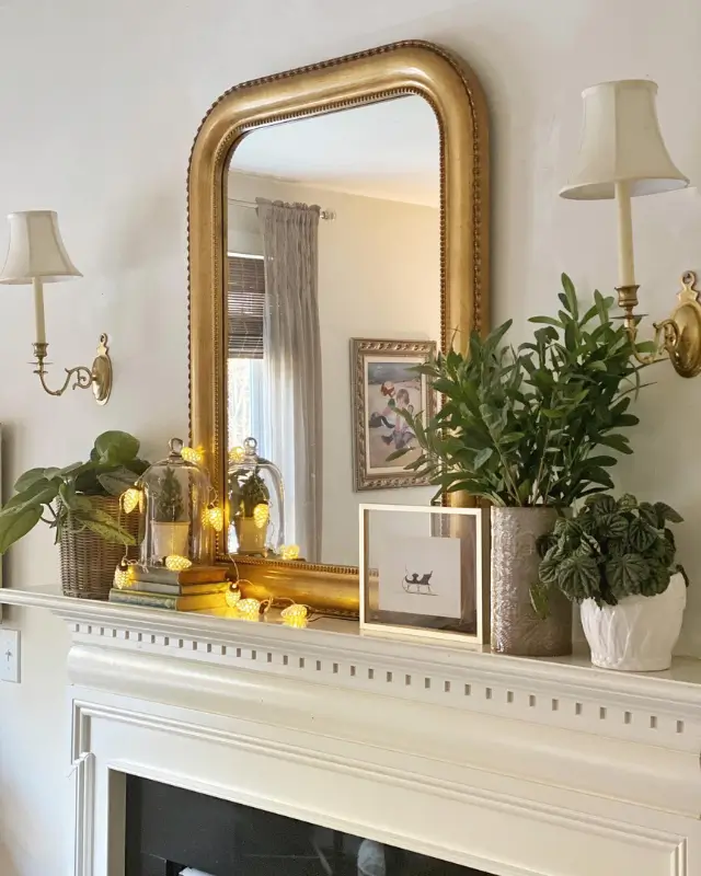 Winter Mantel Decor A January Focal Point