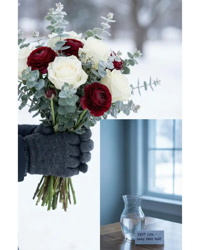 Winter Wedding Bridal Bouquet Tips (So It Stays Fresh and Photo-Ready)