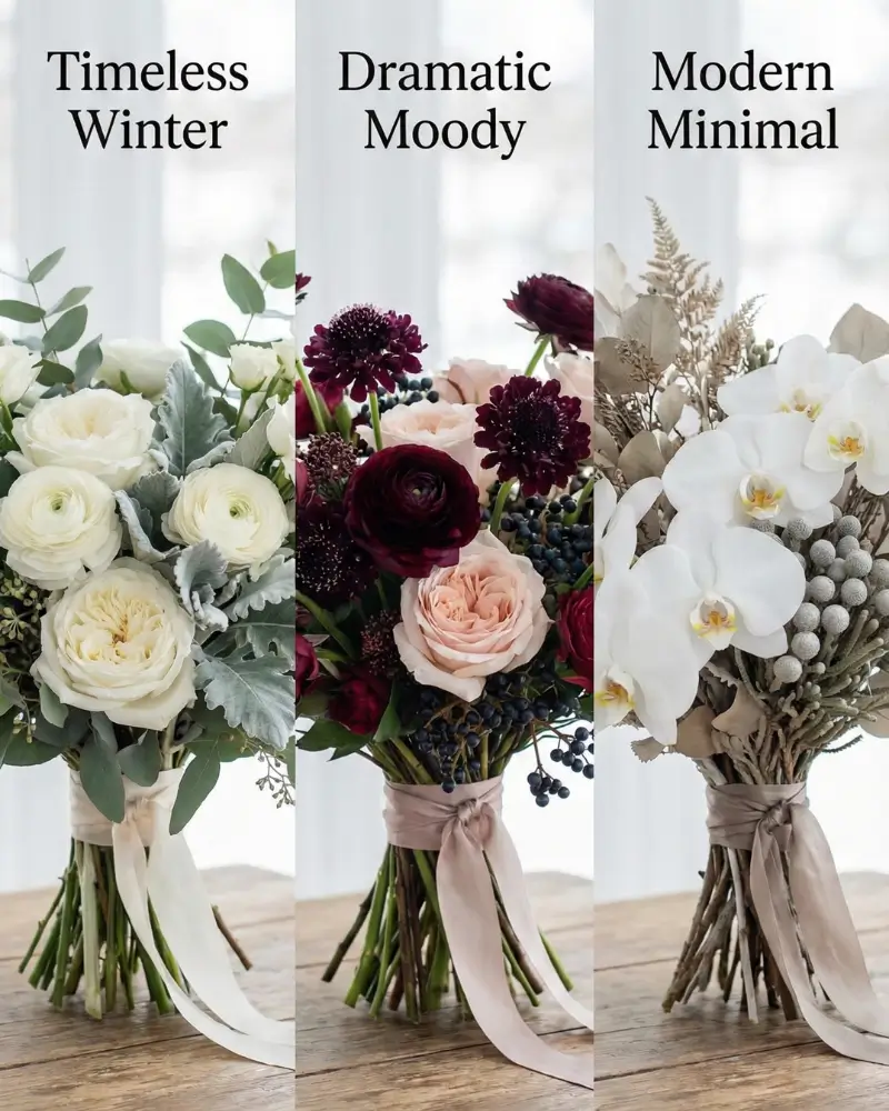 Winter Wedding Bridal Bouquet