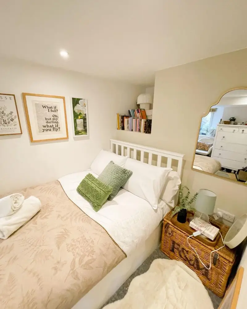 Bedroom Reset (Fresh Bedding + Calm Nightstand)