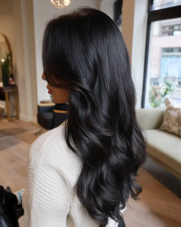 Cascading Black Glamour Waves