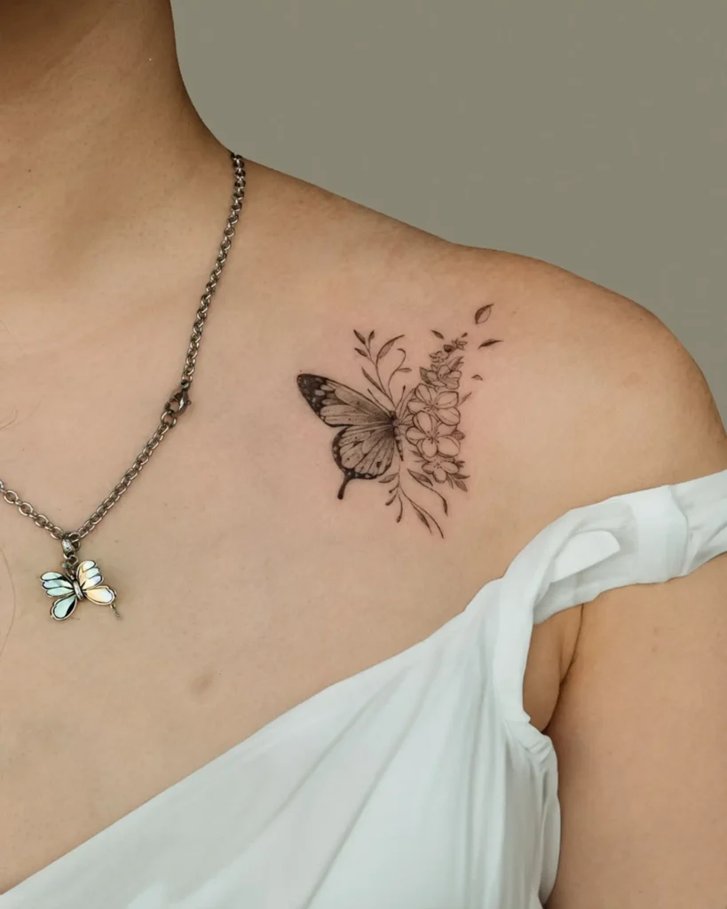 Minimal Butterfly Tattoo – Transformation, Freedom, and New Beginnings