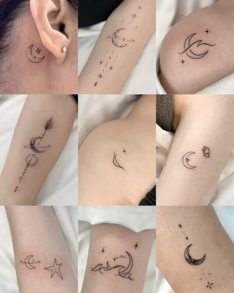 Moon Phases Fine Line Tattoo – A Reminder That Change Is Natural