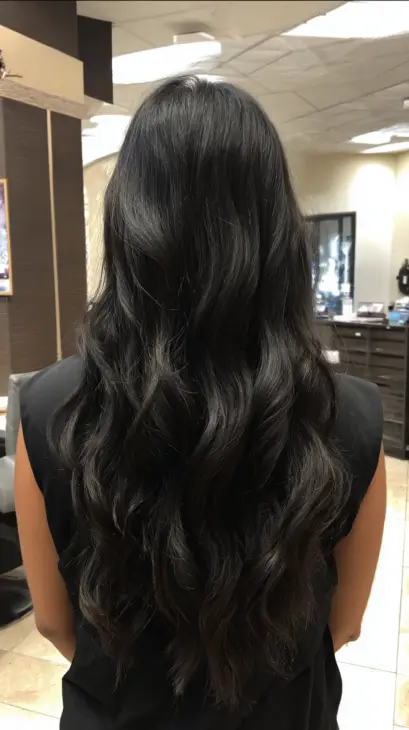 Voluminous Black Cascading Waves