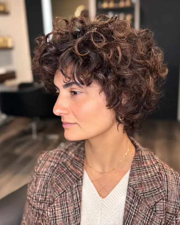 Voluminous Curly Crop