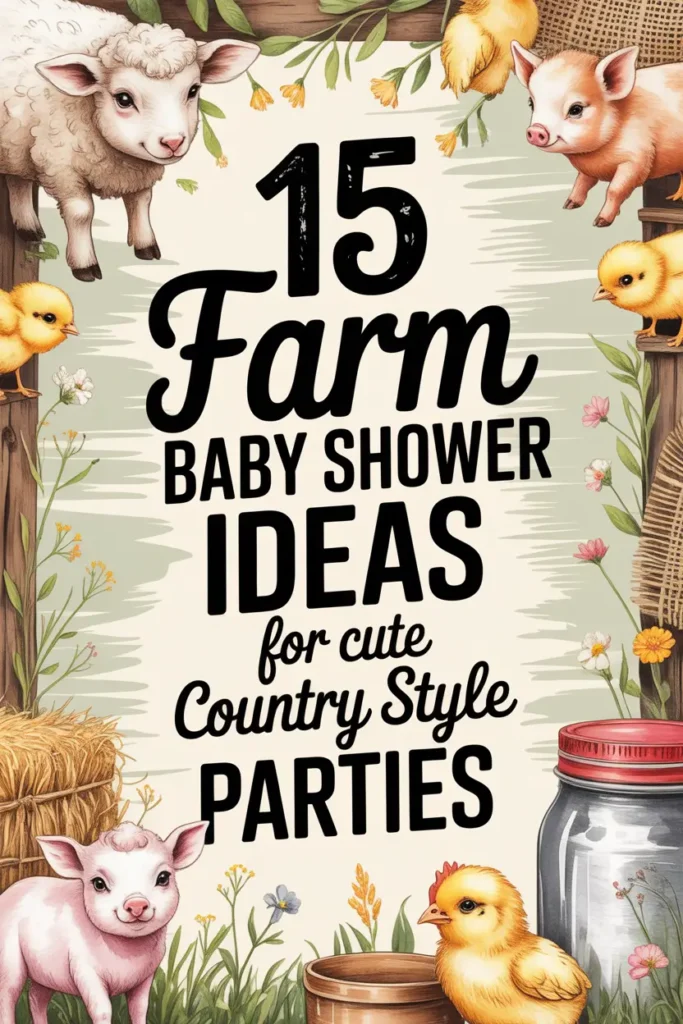 15 Farm Baby Shower Ideas for Cute Country Style Parties
